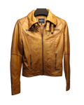 Vintage Tan Genuine Leather Jacket