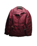 Burgundy Quilted Puffer Jacket