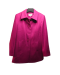 Magenta Wool Walking Coat