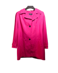 Pink Mid-Length Button Coat