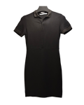 Sporty Black Polo Mini Dress