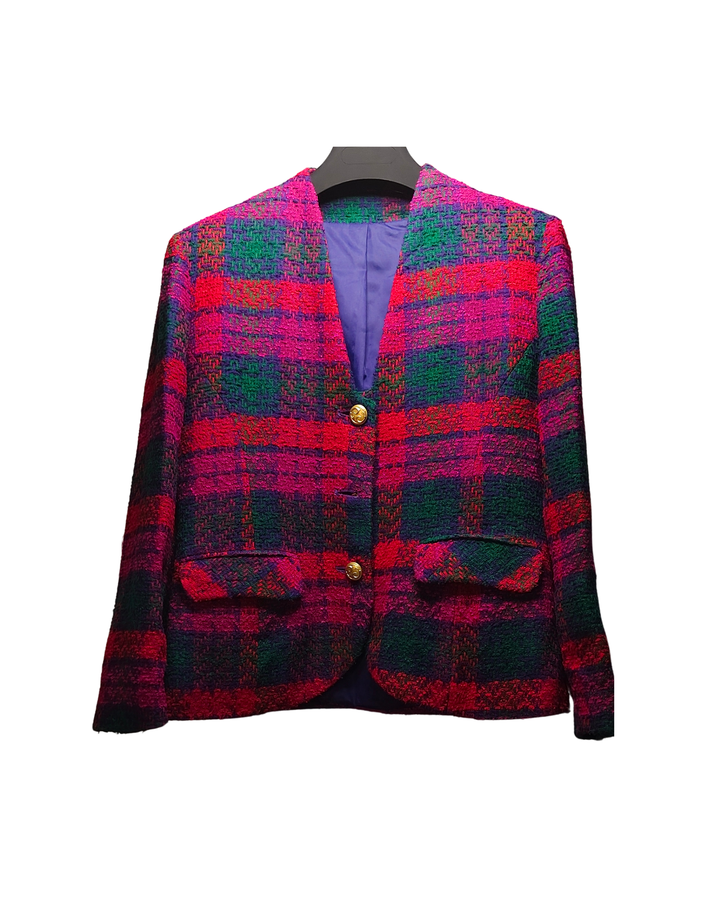 Red & Blue Plaid Classic Jacket