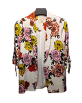 Floral Satin Longline Blazer