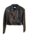 Lily Loves Minimalist Black Café Racer Jacket