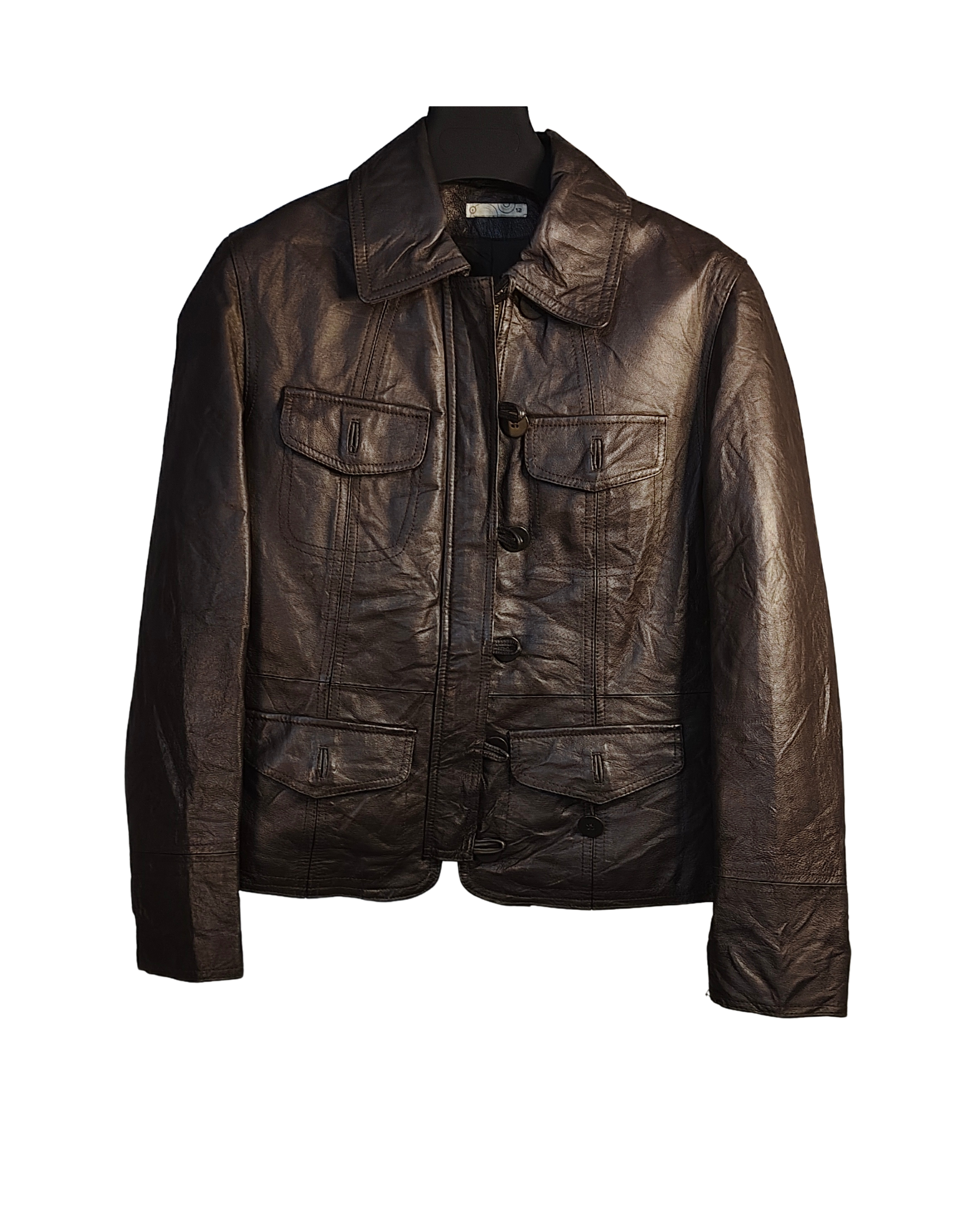 Classic Dark Brown Genuine Leather Jacket