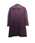 Eastex Deep Violet Wool Button-Down Coat