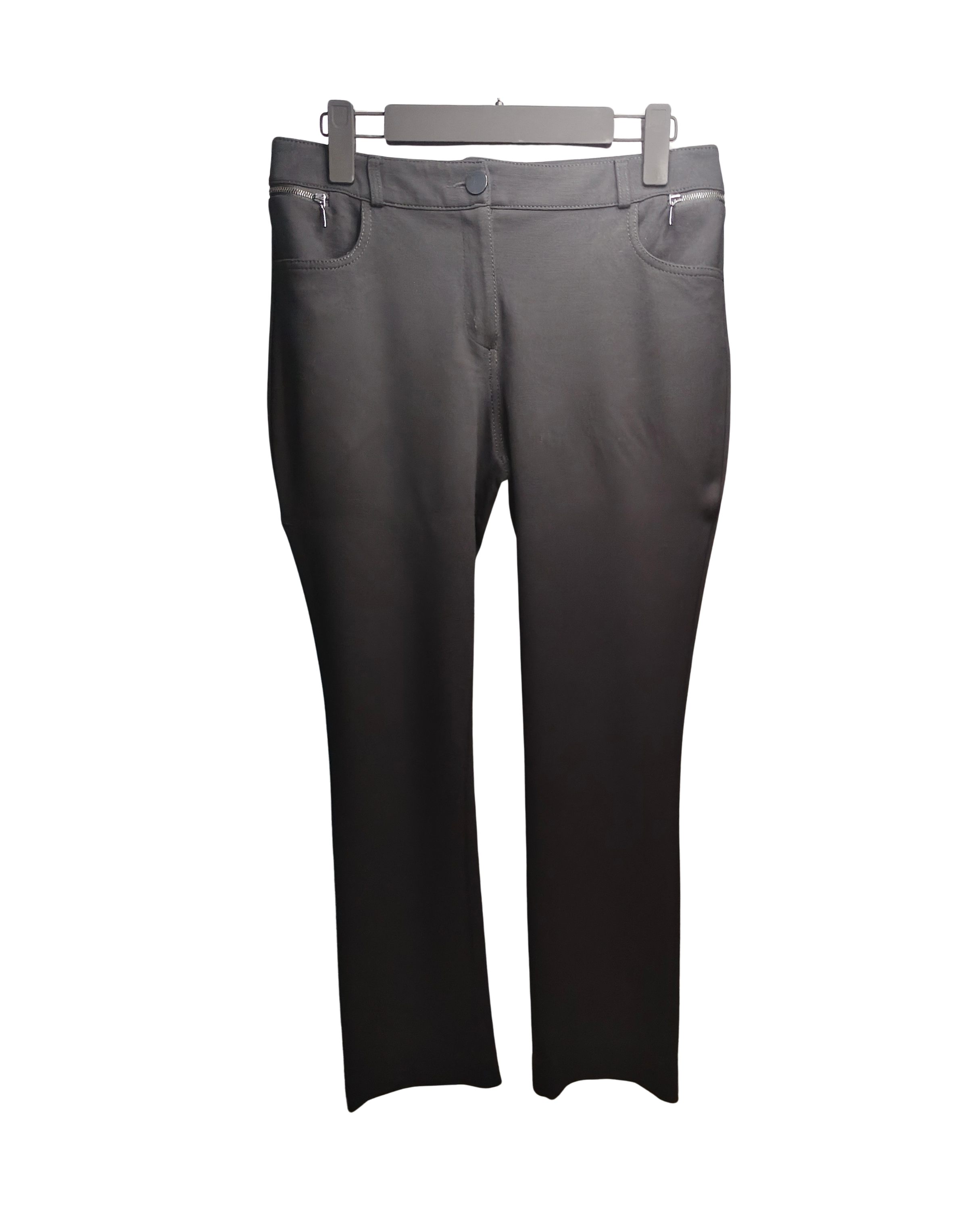 Urban Graphite Zipper-Detail Pants