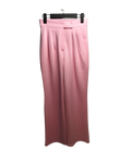 Soft Rose Pleated Wide-Leg Trousers